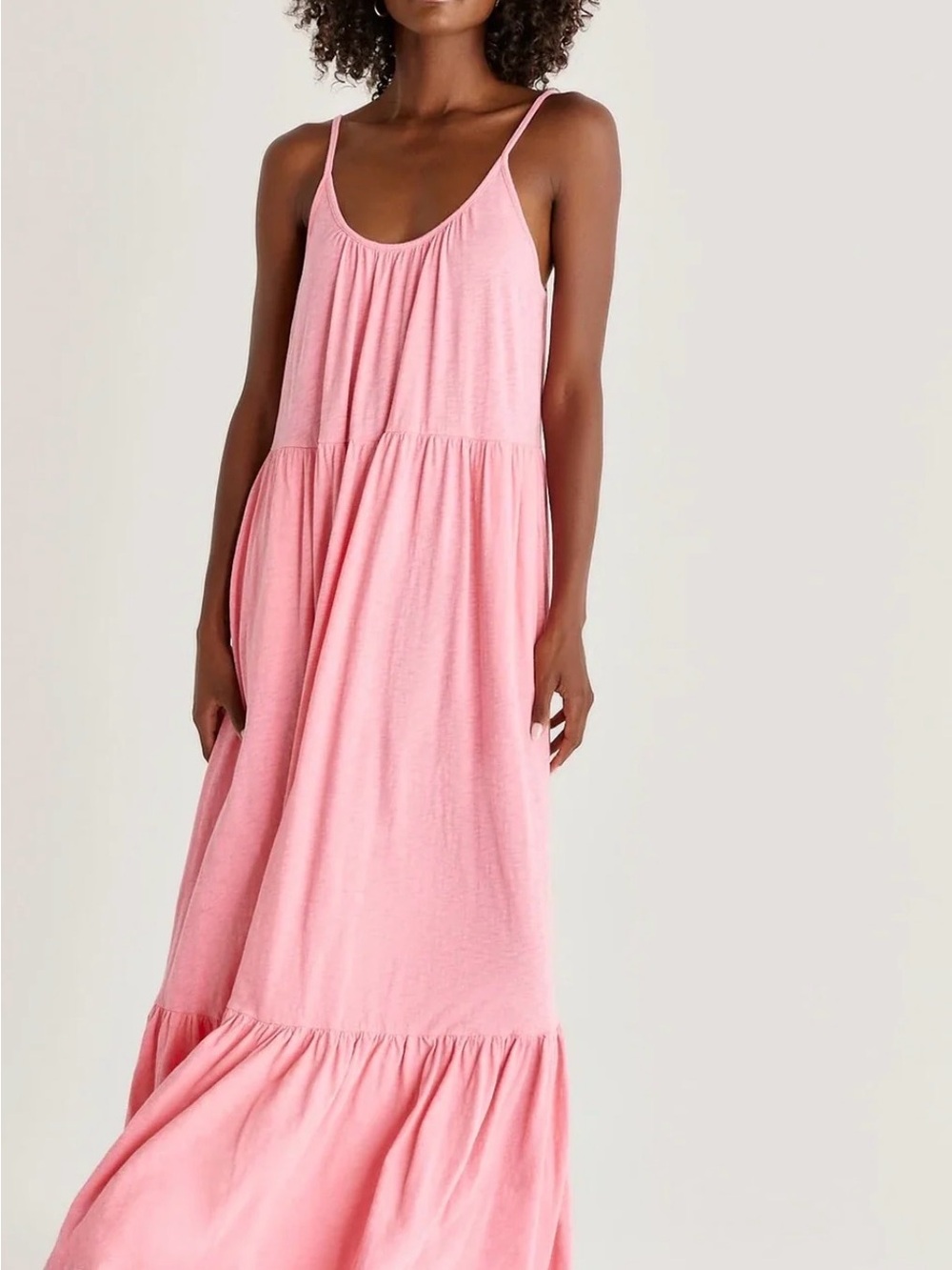 Z Supply pink Tiered Maxi dress NWT